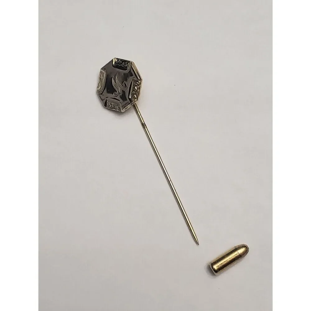 Vintage Goldtone Monogram Stick Pin M